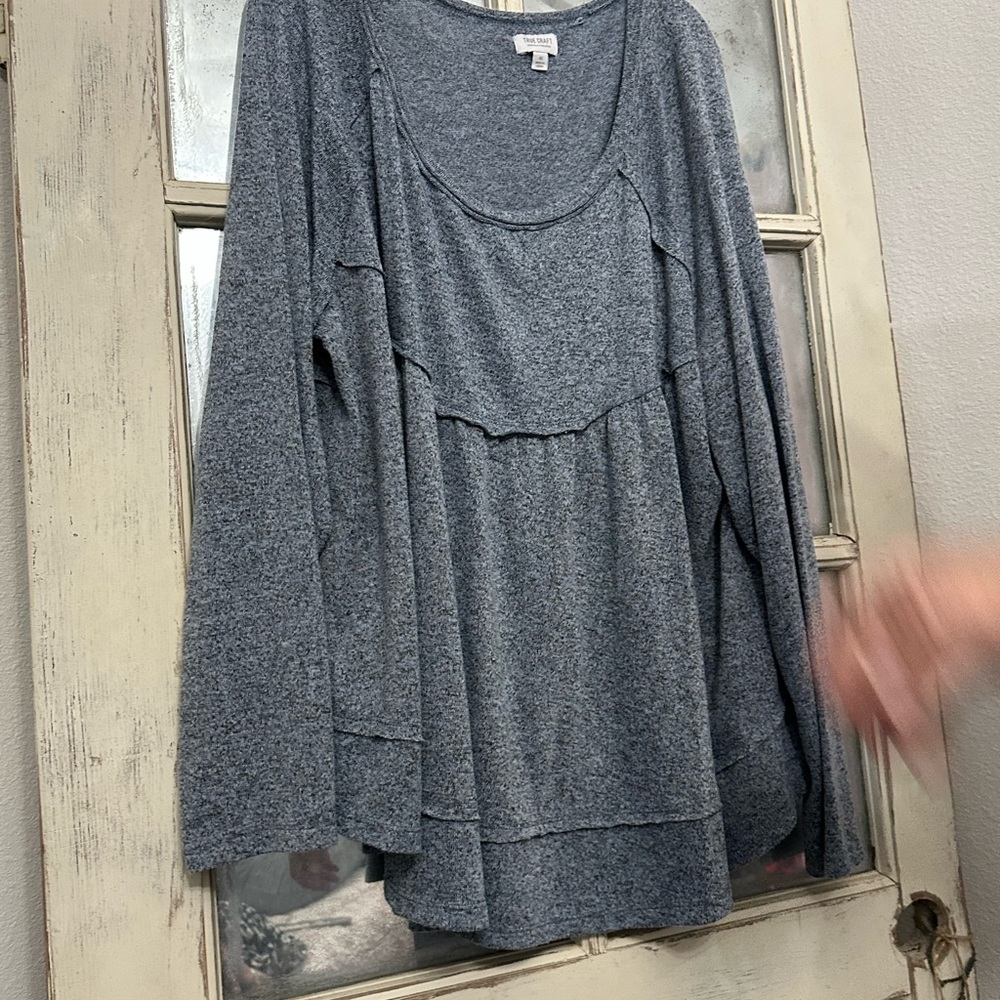 True Craft Gray Women's Blouse